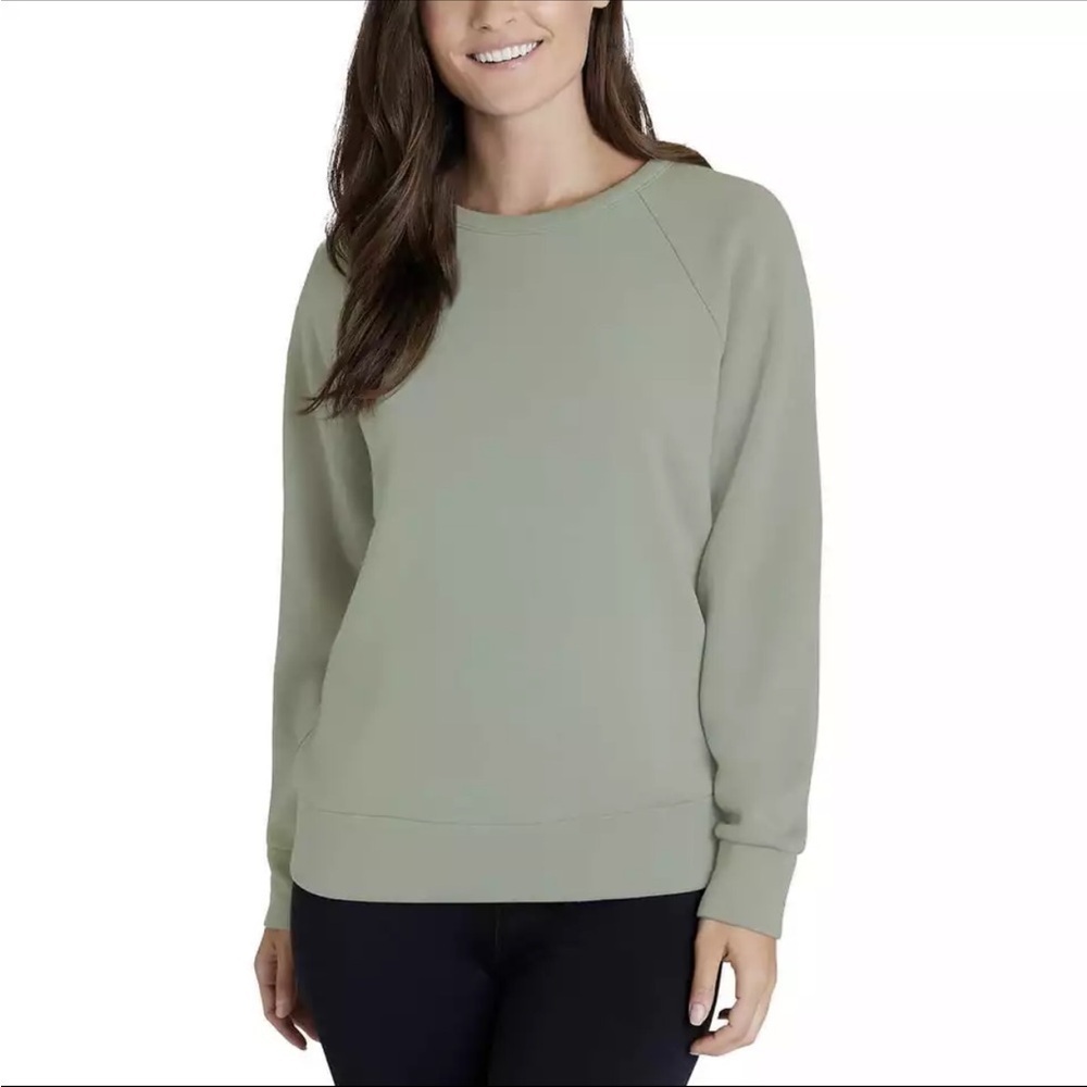 Eddie Bauer Womens' Sweatshirts - Crewneck SUPER SOFT Size small Sage green
